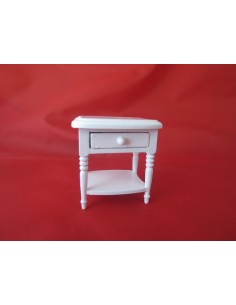 Mesilla de noche blanca