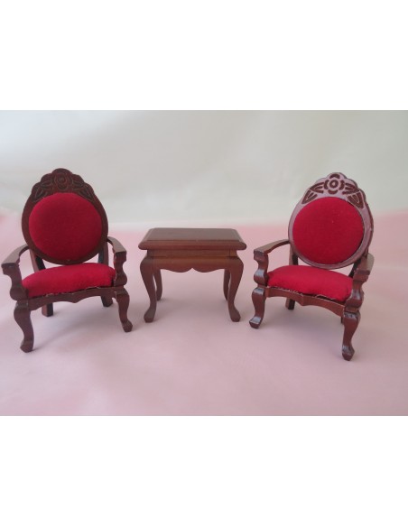 Set de 2 sillones y mesa