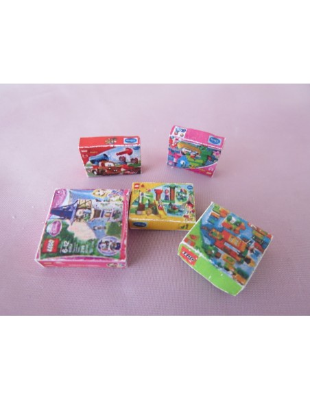 Caja de "lego" vacias en miniatura