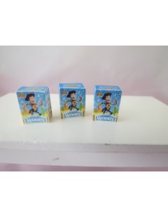 Caja vacia de juguetes en miniatura