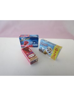 Caja vacia y cerrada de helados