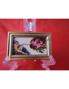 Cuadro La Creación de Adán, de Miguel Angel