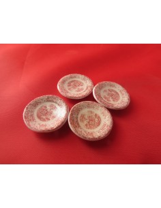 Platos decorados en rosa