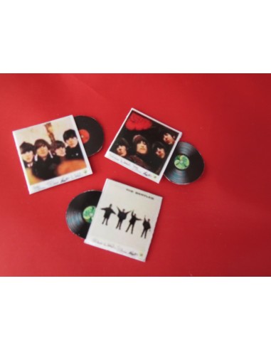 Caratula y disco de papel de los Beatles
