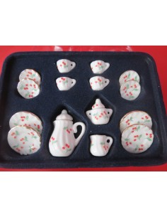 Juego de cafe, cerezas