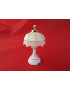 LAmpara Tifany blanca de LED