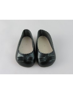 Merceditas negras con lazo 2