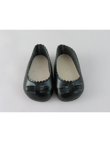 Merceditas negras con lazo