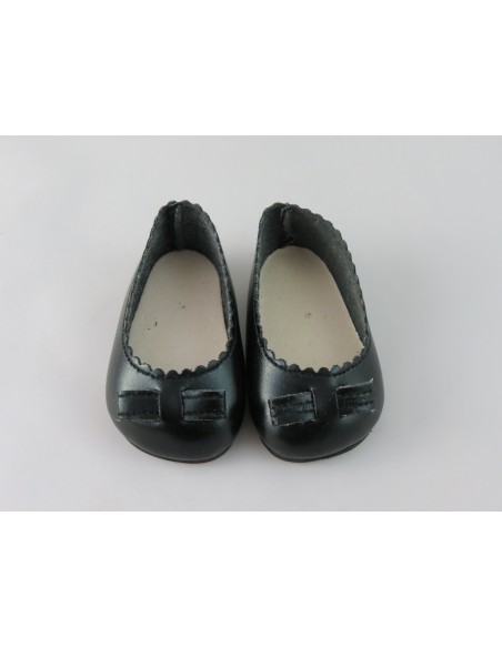 Merceditas negras con lazo