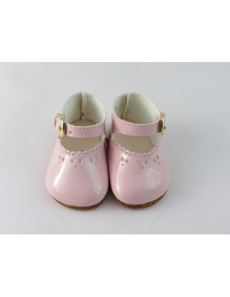 Merceditas de charol rosa