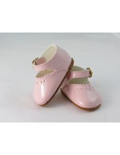 Merceditas de charol rosa