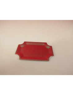 Bandeja de metal color plateado