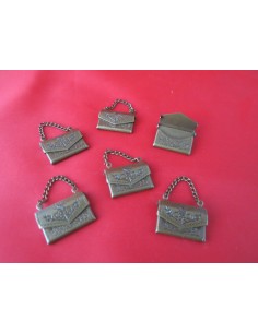 Bolso metalico bronce oscuro 2