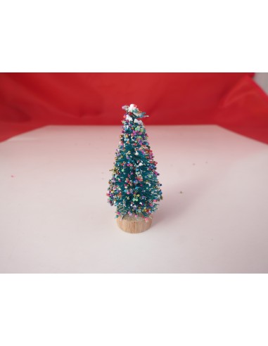 Mini arbol de navidad con bolitas colores. UNIDAD