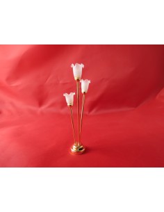 Lampara de pie con 3 luces de LED