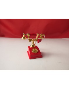 Telefono antiguo rojo
