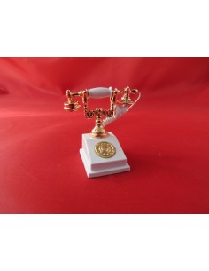 Telefono de epoca blanco