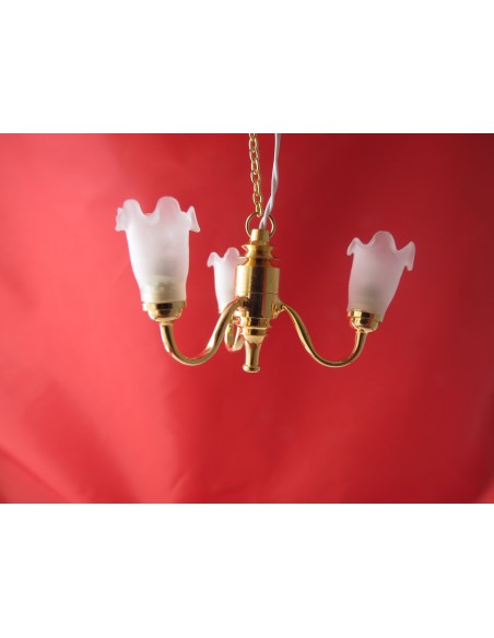 Lampara 3 tulipas de Led (pilas)