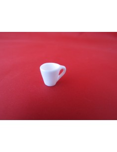 Taza de plastico blanca