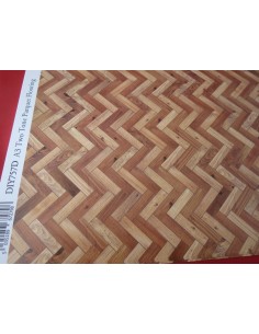 Suelo de parqué en 2 tonos de madera