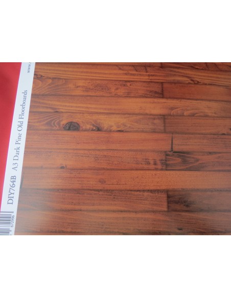 Suelo de parqué, color pino oscuro