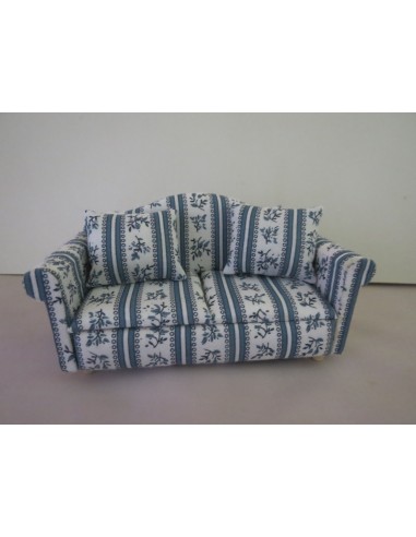 Sofa estampado tono azul
