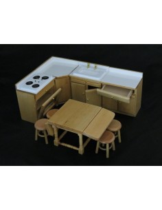 Cocina madera pino