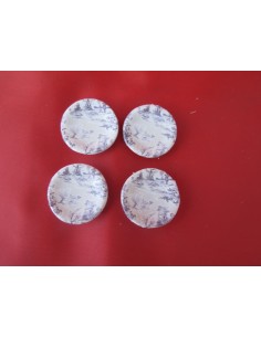 Platos con calco estilo Toile jouy