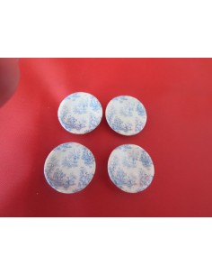 Platos con calco estilo Toile jouy