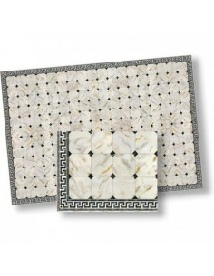 papel mármol blanco/negro