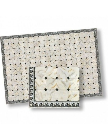 papel mármol blanco/negro