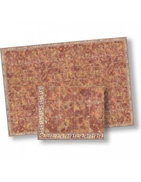 papel mármol  blanco liso /rojo