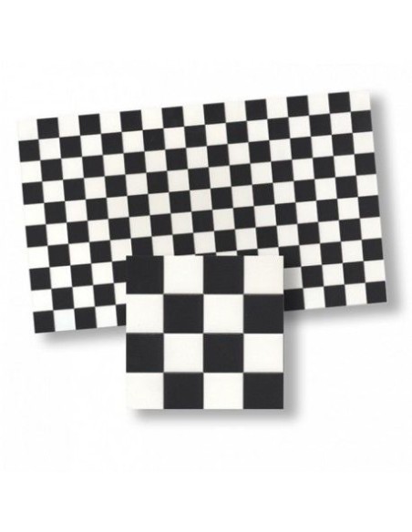 Azulejos damero blanco/negro
