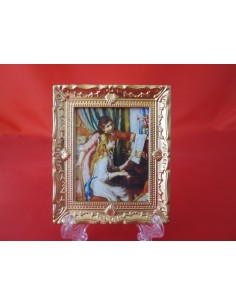 Cuadro de Renoir jovenes al piano