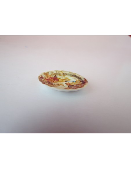 Bandeja de resina y decorada cartuja