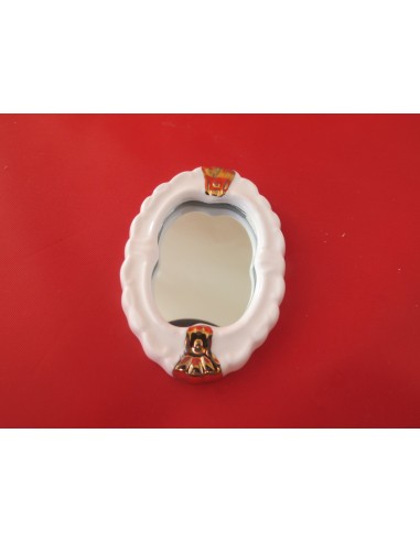 Espejo de baño, porcelana blanca