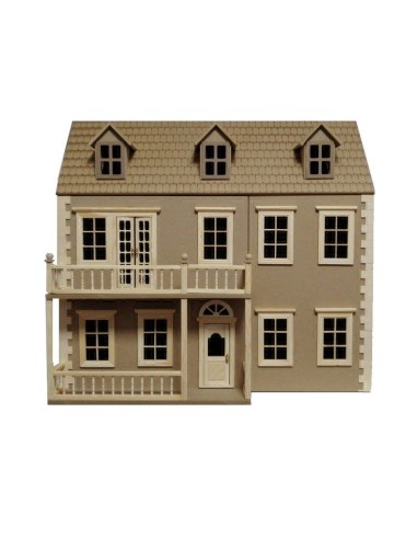 Casa de muñecas Glenside Grange sin pintar