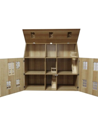 Casa de muñecas Glenside Grange sin pintar