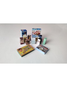 Cajas vacias y cerradas decorativas 1:6 4 unidades