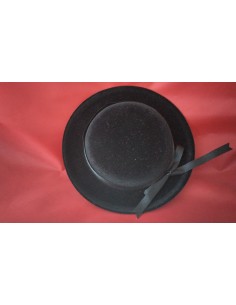 Sombrero de terciopelo negro