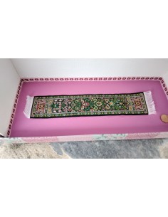 alfombra pasillero tonos verdes