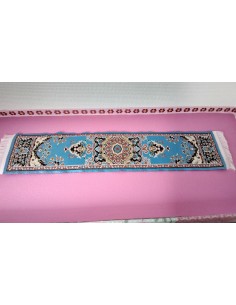 Alfombra pasillero en tonos azules